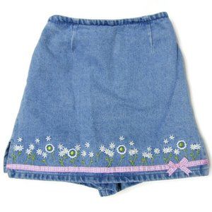 VTG Y2K New Legends  embroidered denim skorts